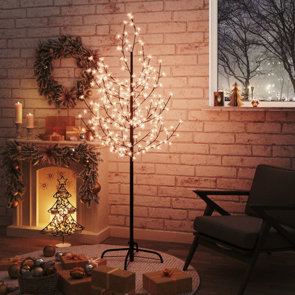 Arbre à LED fleur de cerisier 200 LED Blanc chaud 180 cm - Xios Store SNC