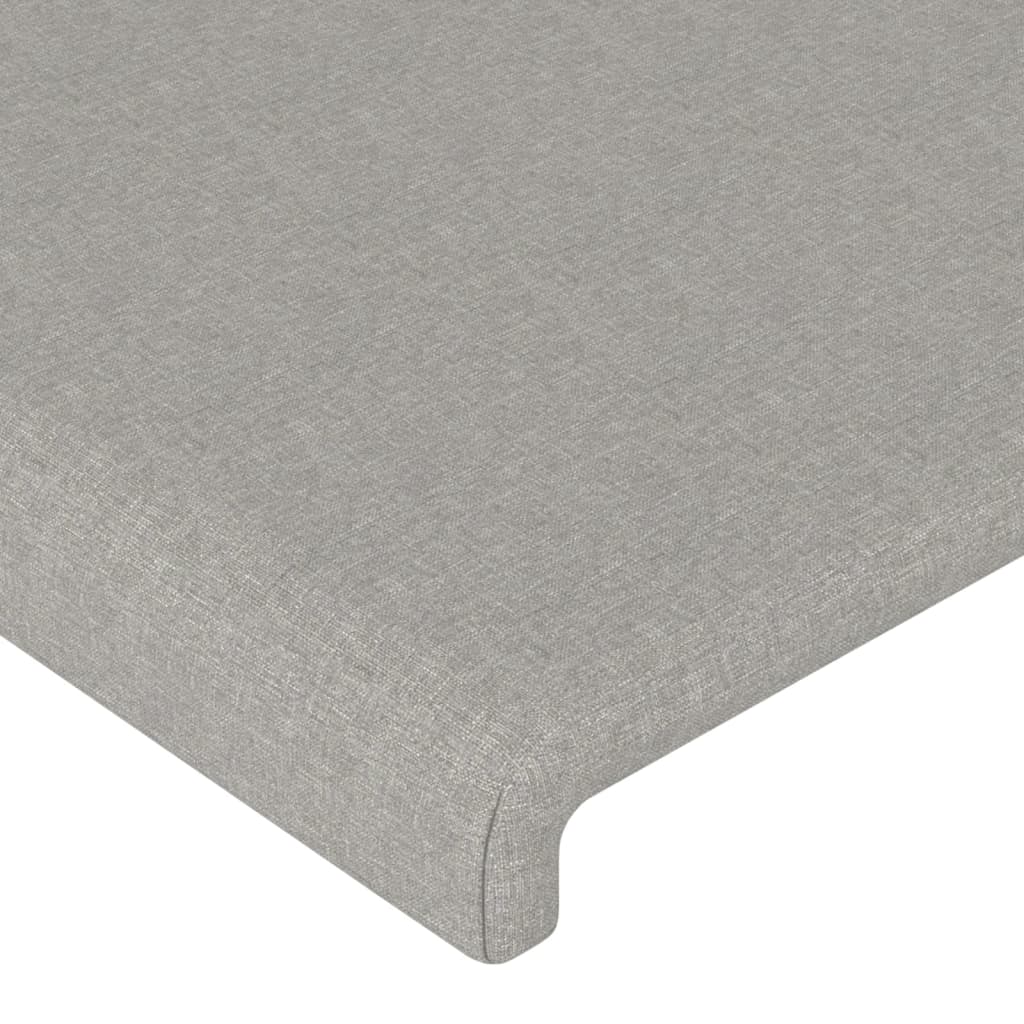 Tête de lit Gris clair 80x5x78/88 cm Tissu Têtes et pieds de lit vidaXL   