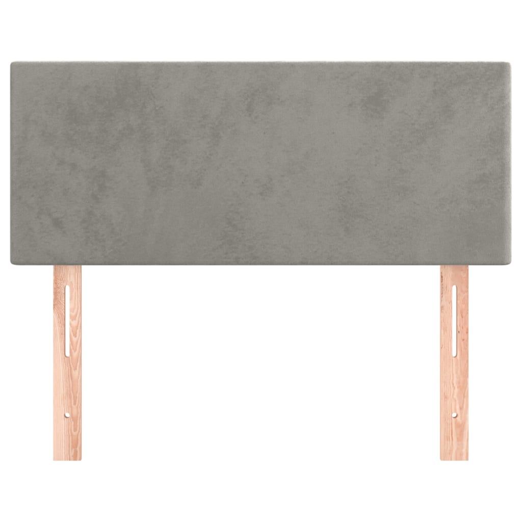 Tête de lit Gris clair 80x5x78/88 cm Velours Têtes et pieds de lit vidaXL   