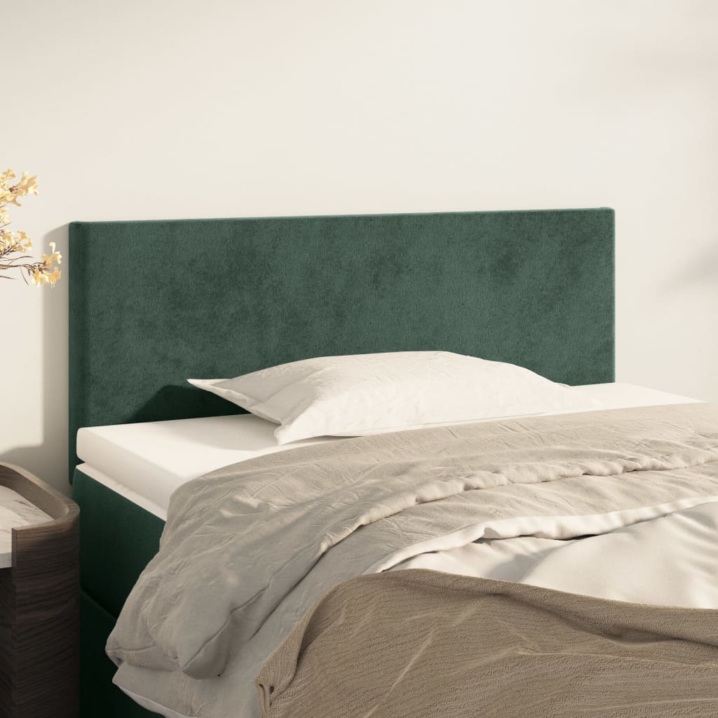 Tête de lit Vert foncé 90x5x78/88 cm Velours Têtes et pieds de lit vidaXL   