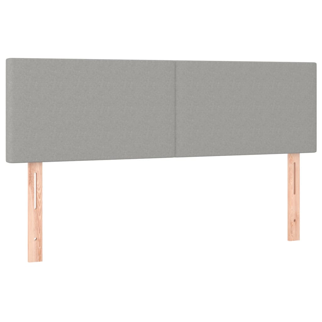 Têtes de lit 2 pcs Gris clair 72x5x78/88 cm Tissu Têtes et pieds de lit vidaXL   