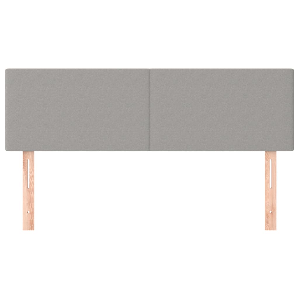 Têtes de lit 2 pcs Gris clair 72x5x78/88 cm Tissu Têtes et pieds de lit vidaXL   