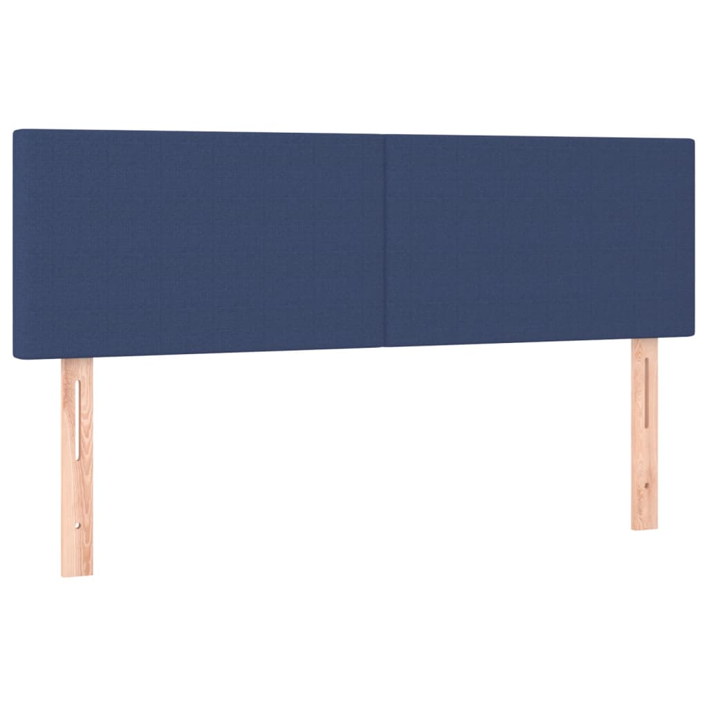 Têtes de lit 2 pcs Bleu 72x5x78/88 cm Tissu Têtes et pieds de lit vidaXL   