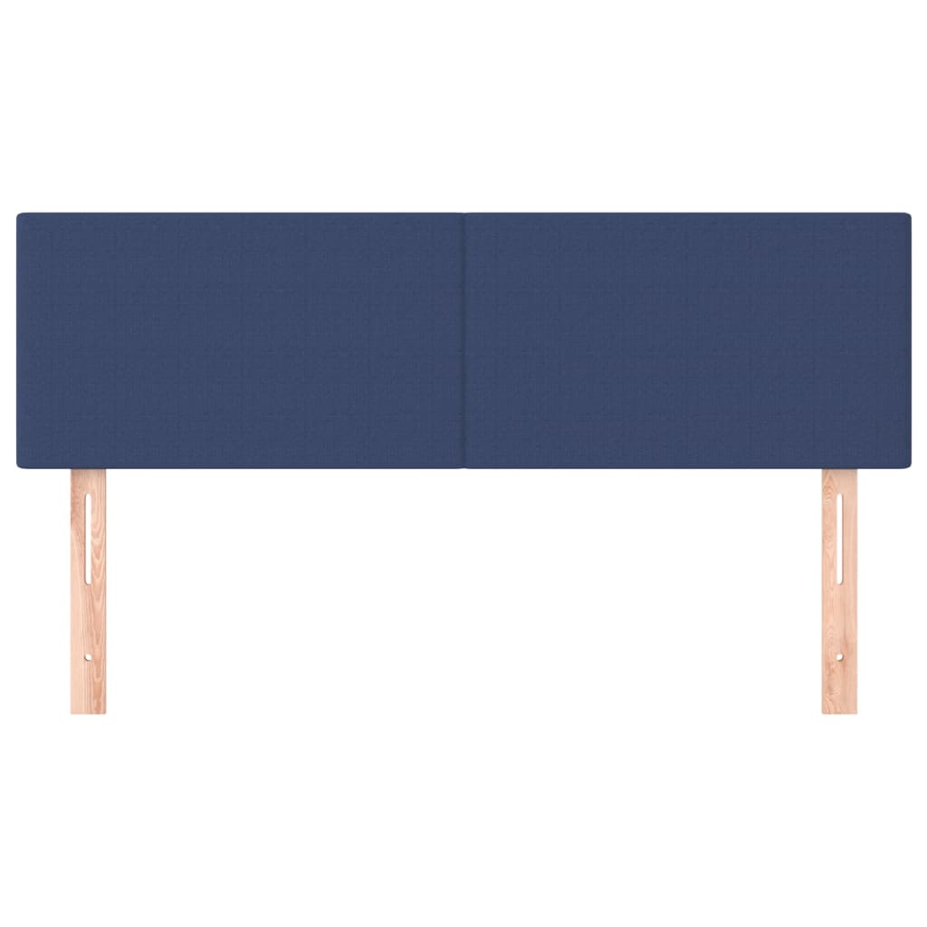 Têtes de lit 2 pcs Bleu 72x5x78/88 cm Tissu Têtes et pieds de lit vidaXL   