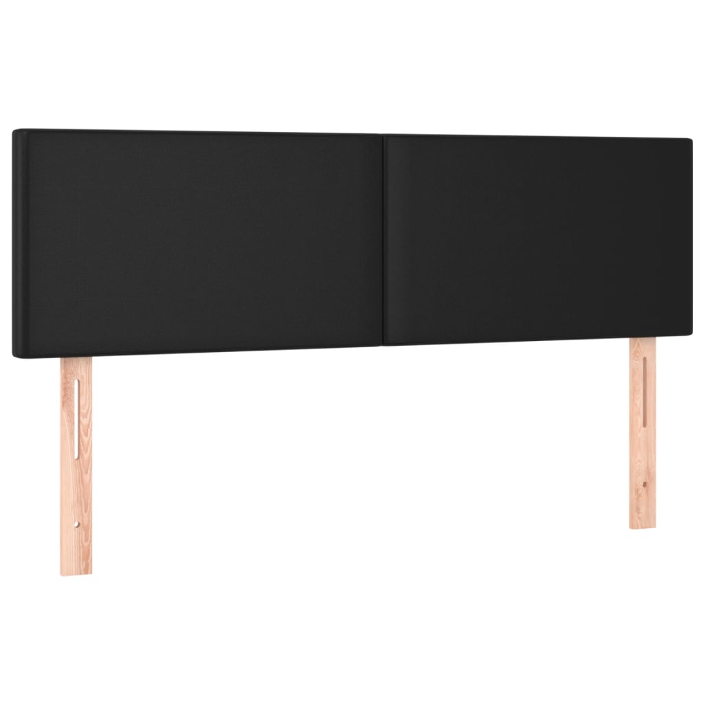 Têtes de lit 2 pcs Noir 72x5x78/88 cm Similicuir Têtes et pieds de lit vidaXL   