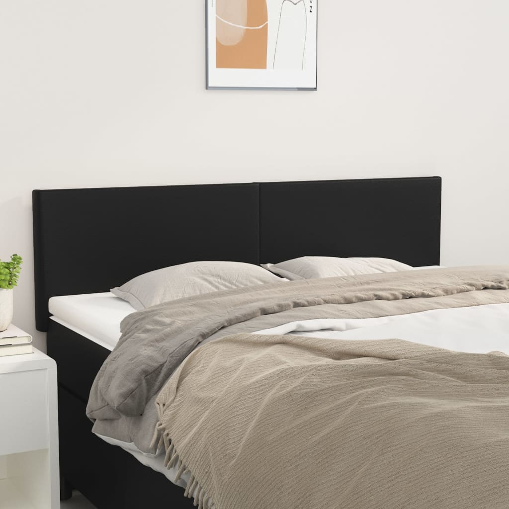 Têtes de lit 2 pcs Noir 72x5x78/88 cm Similicuir Têtes et pieds de lit vidaXL   