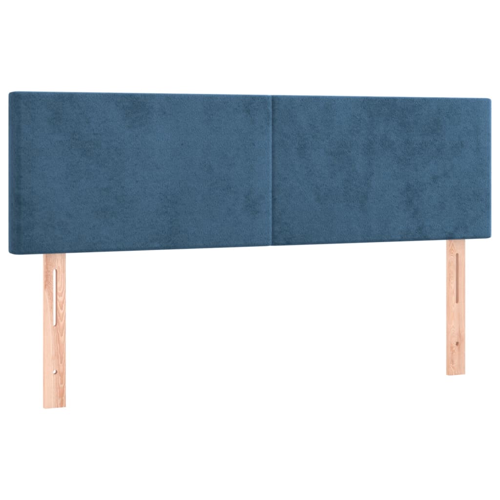 Têtes de lit 2 pcs Bleu foncé 72x5x78/88 cm Velours Têtes et pieds de lit vidaXL   