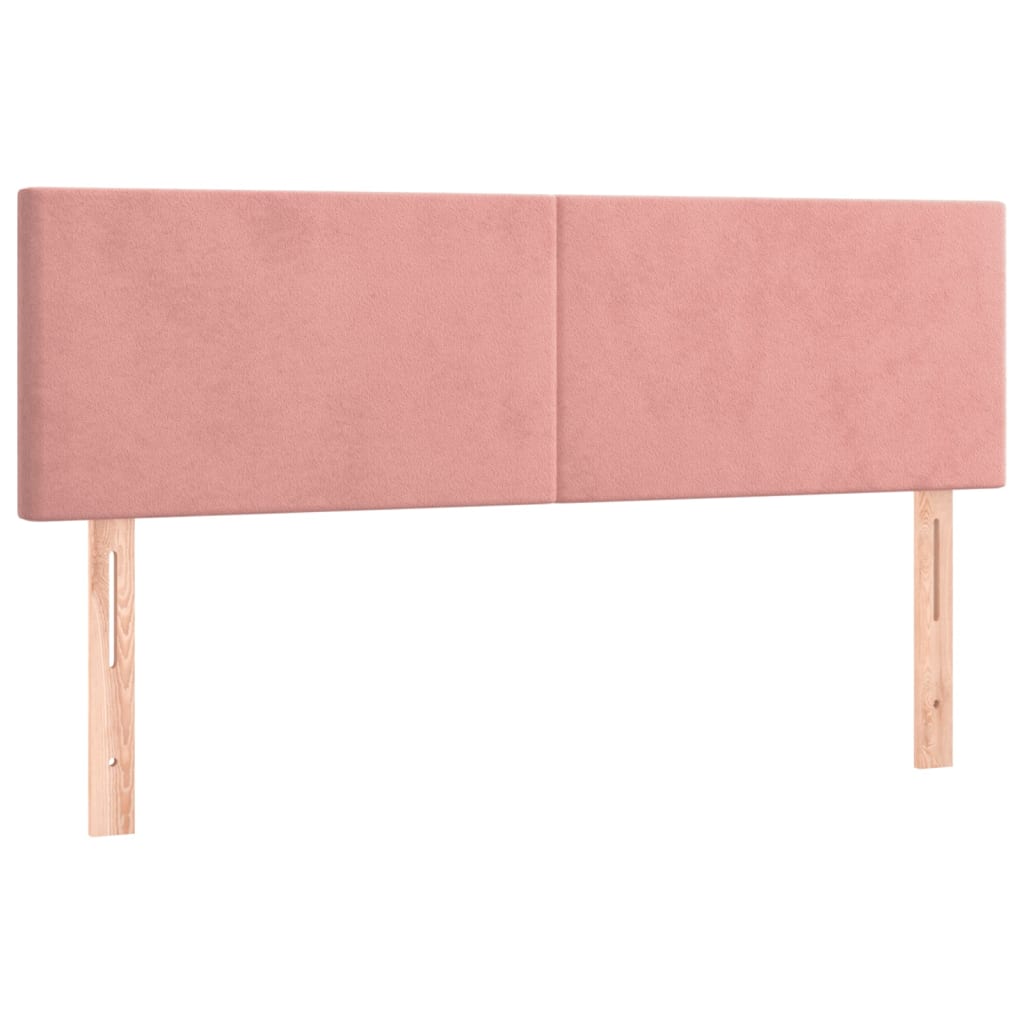 Têtes de lit 2 pcs Rose 72x5x78/88 cm Velours Têtes et pieds de lit vidaXL   