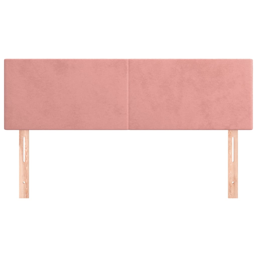 Têtes de lit 2 pcs Rose 72x5x78/88 cm Velours Têtes et pieds de lit vidaXL   