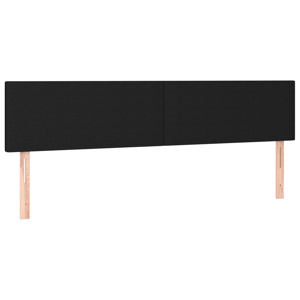 Têtes de lit 2 pcs Noir 80x5x78/88 cm Tissu Têtes et pieds de lit vidaXL   