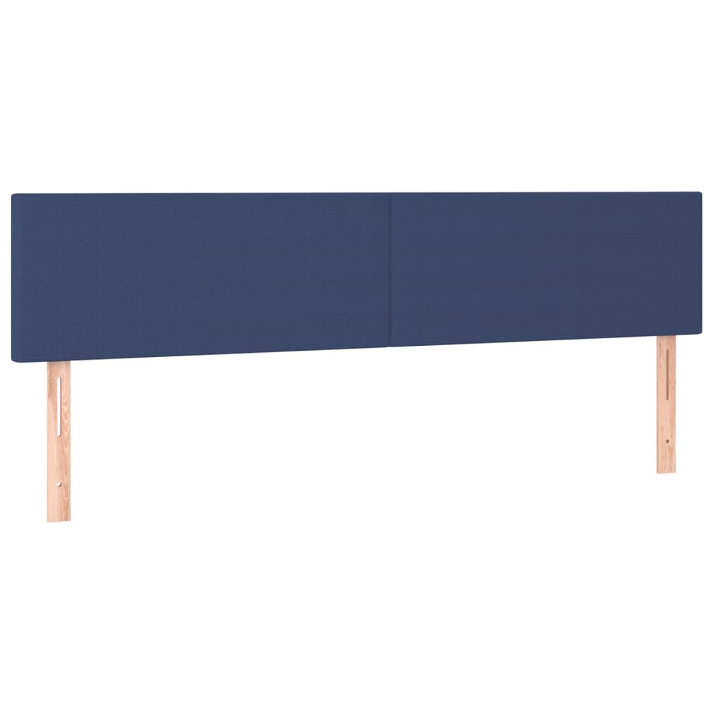 Têtes de lit 2 pcs Bleu 80x5x78/88 cm Tissu Têtes et pieds de lit vidaXL   