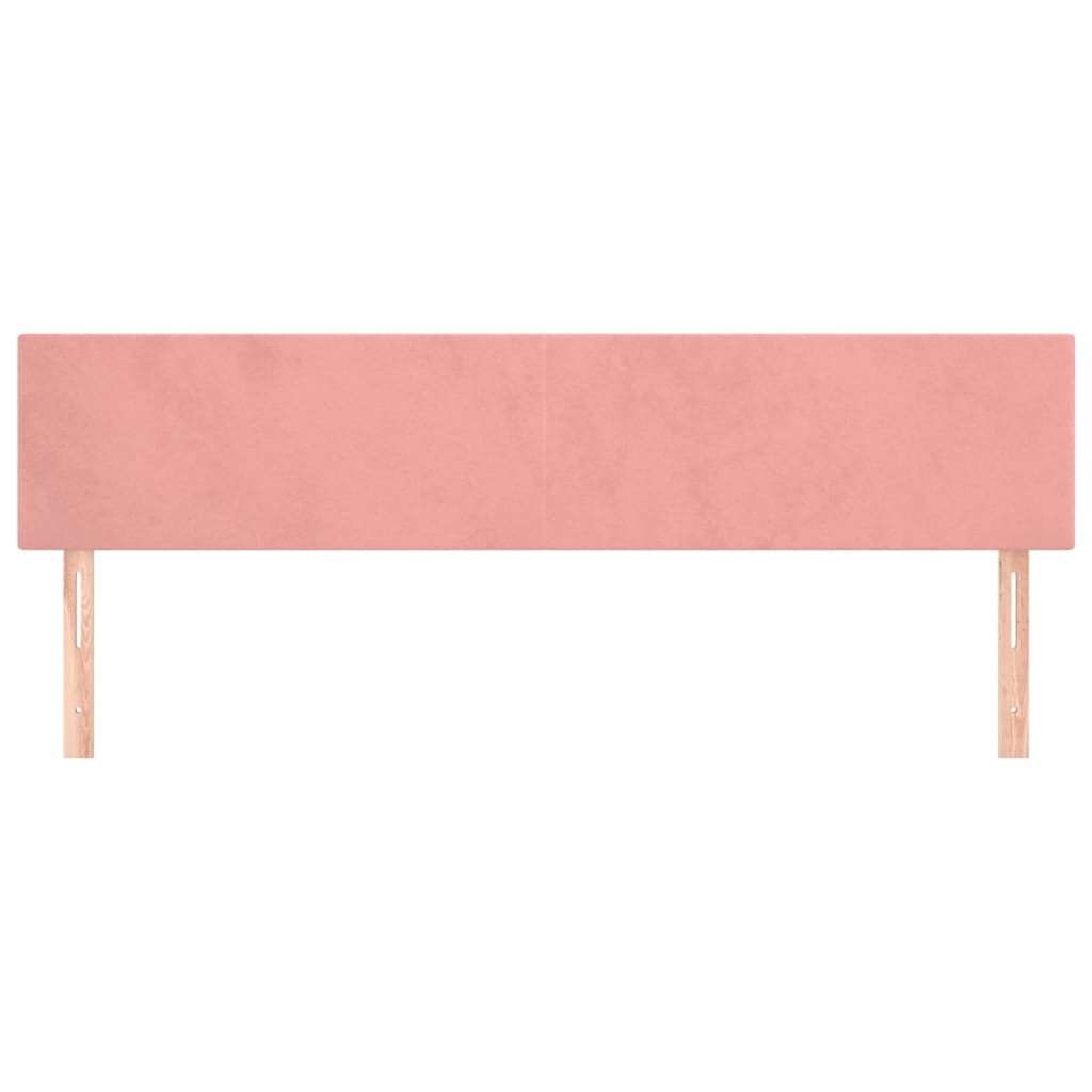 Têtes de lit 2 pcs Rose 80x5x78/88 cm Velours Têtes et pieds de lit vidaXL   