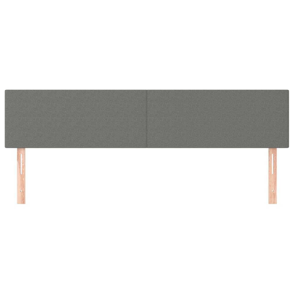 Têtes de lit 2 pcs Gris foncé 90x5x78/88 cm Tissu Têtes et pieds de lit vidaXL   