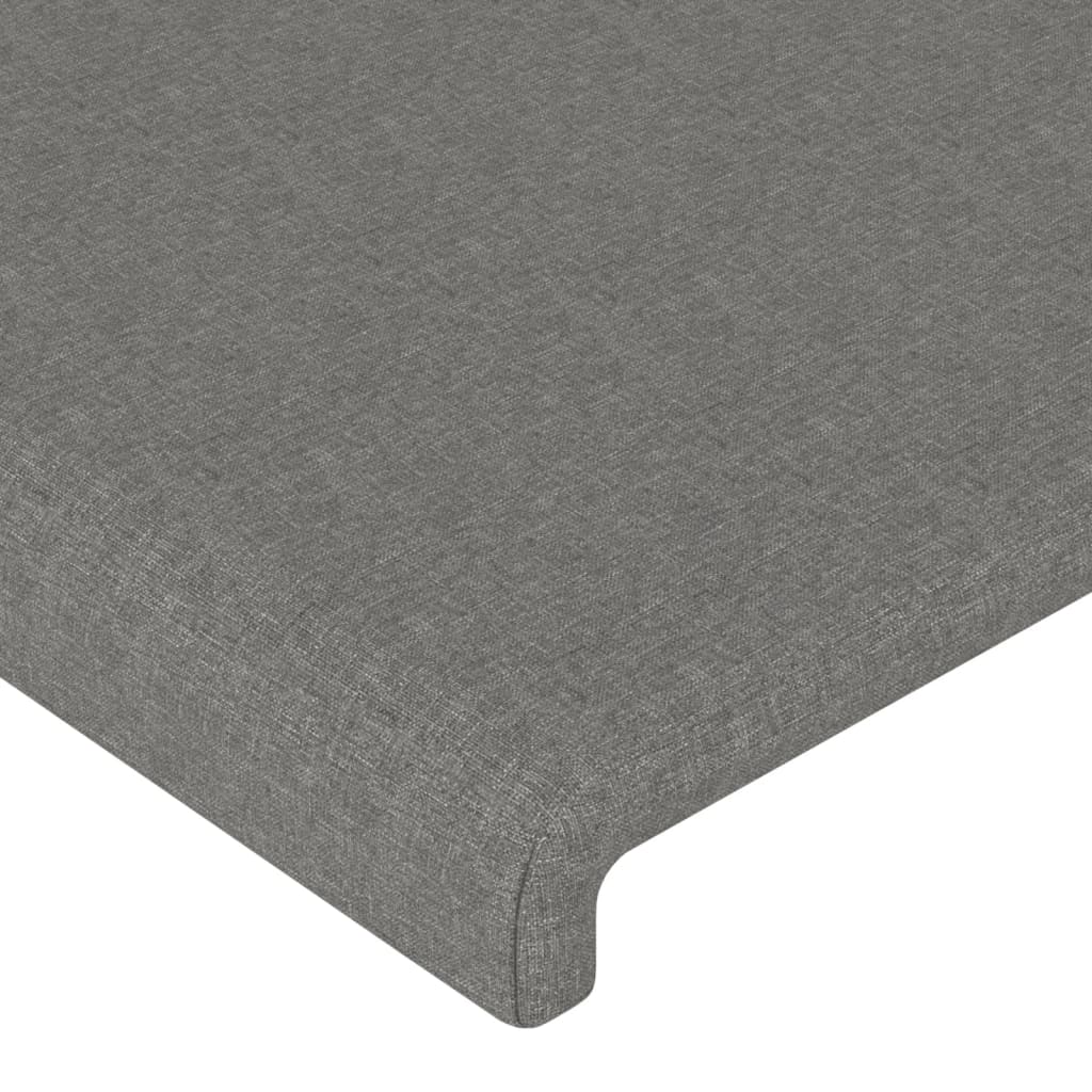 Têtes de lit 2 pcs Gris foncé 90x5x78/88 cm Tissu Têtes et pieds de lit vidaXL   