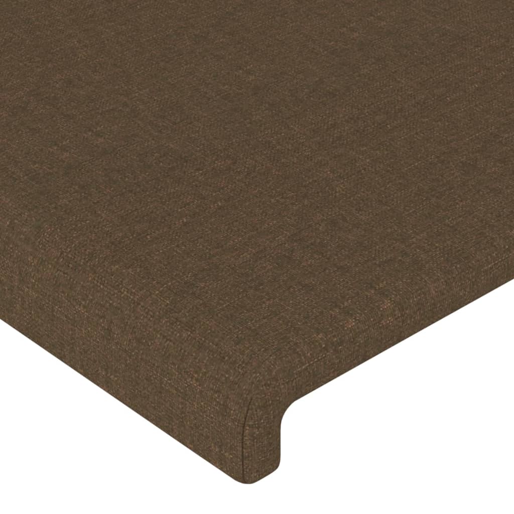 Têtes de lit 2 pcs Marron Foncé 90x5x78/88 cm Tissu Têtes et pieds de lit vidaXL   