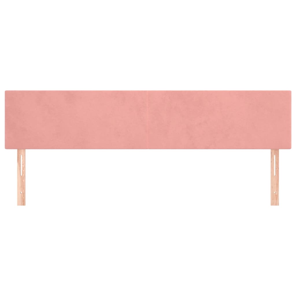 Têtes de lit 2 pcs Rose 90x5x78/88 cm Velours Têtes et pieds de lit vidaXL   