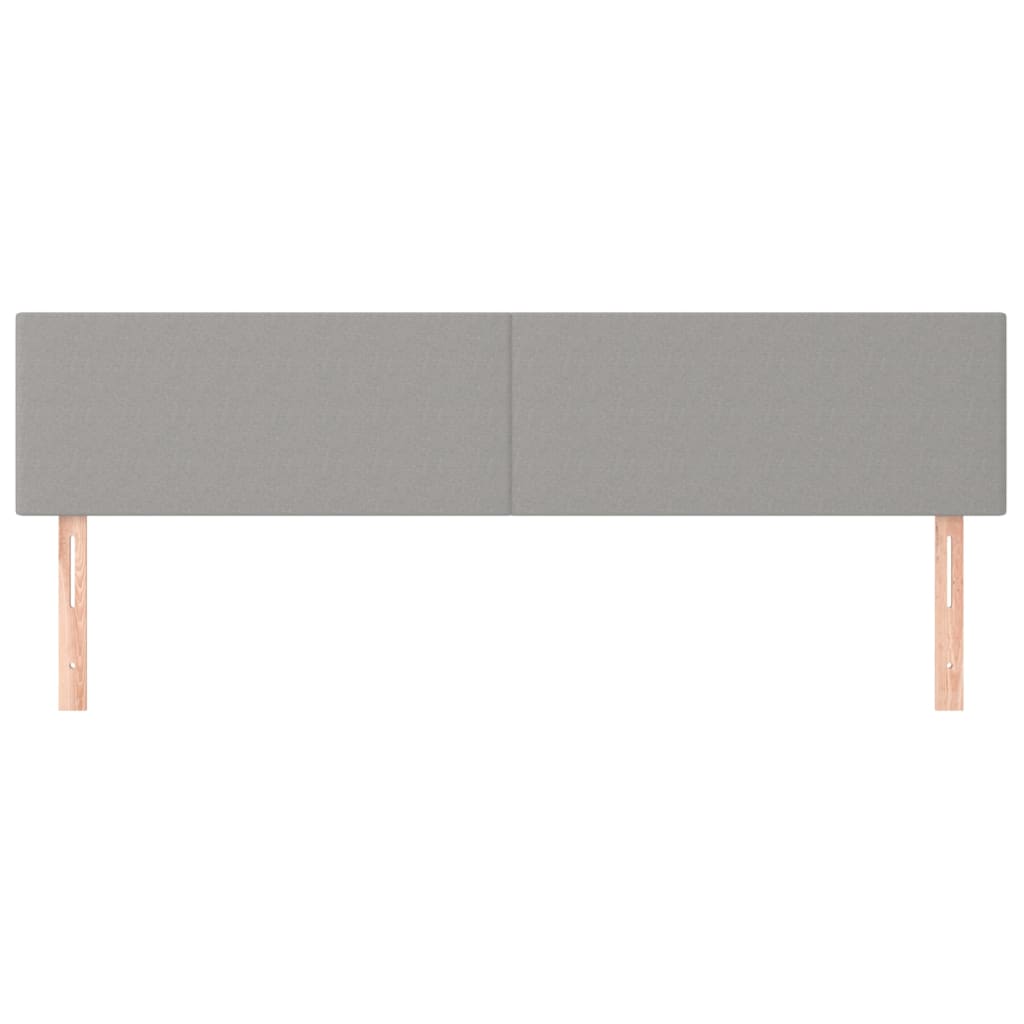 Têtes de lit 2 pcs Gris clair 100x5x78/88 cm Tissu Têtes et pieds de lit vidaXL   