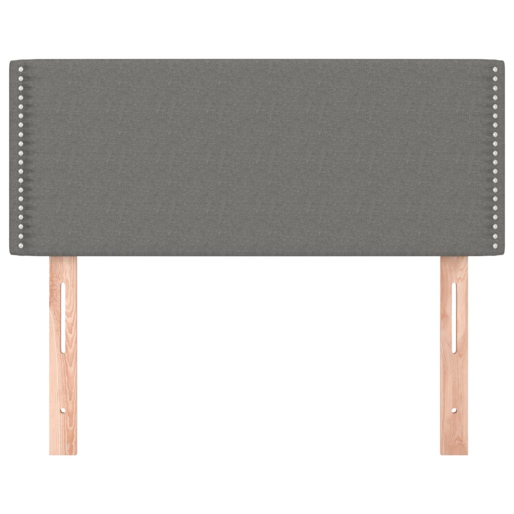 Tête de lit Gris foncé 80x5x78/88 cm Tissu Têtes et pieds de lit vidaXL   