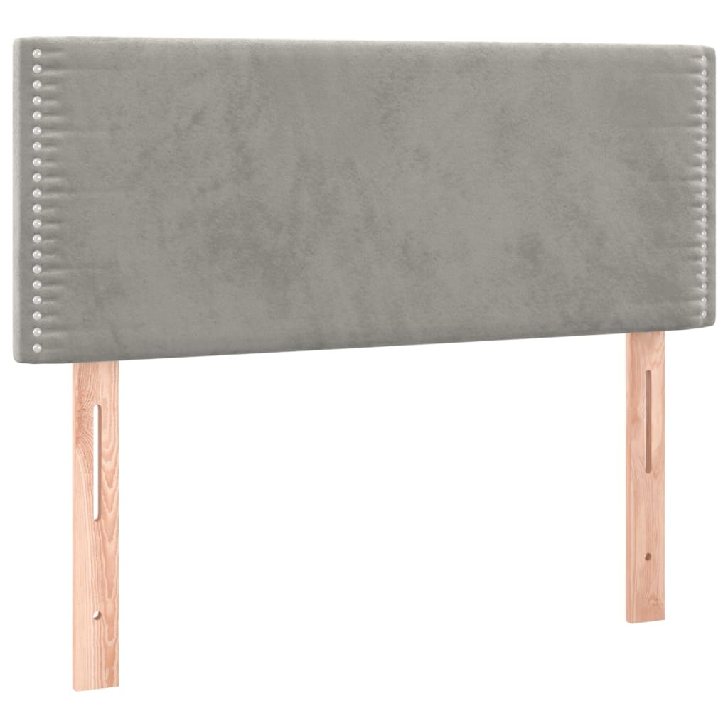 Tête de lit Gris clair 80x5x78/88 cm Velours Têtes et pieds de lit vidaXL   