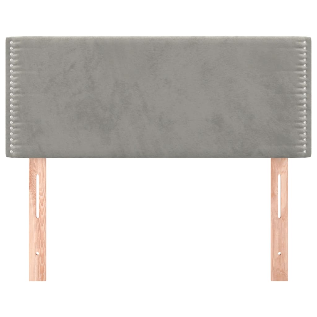 Tête de lit Gris clair 80x5x78/88 cm Velours Têtes et pieds de lit vidaXL   