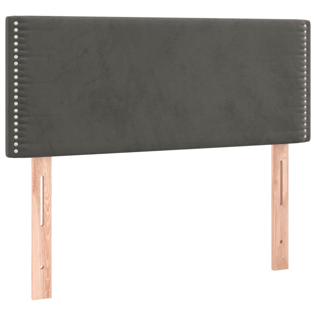 Tête de lit Gris foncé 80x5x78/88 cm Velours Têtes et pieds de lit vidaXL   