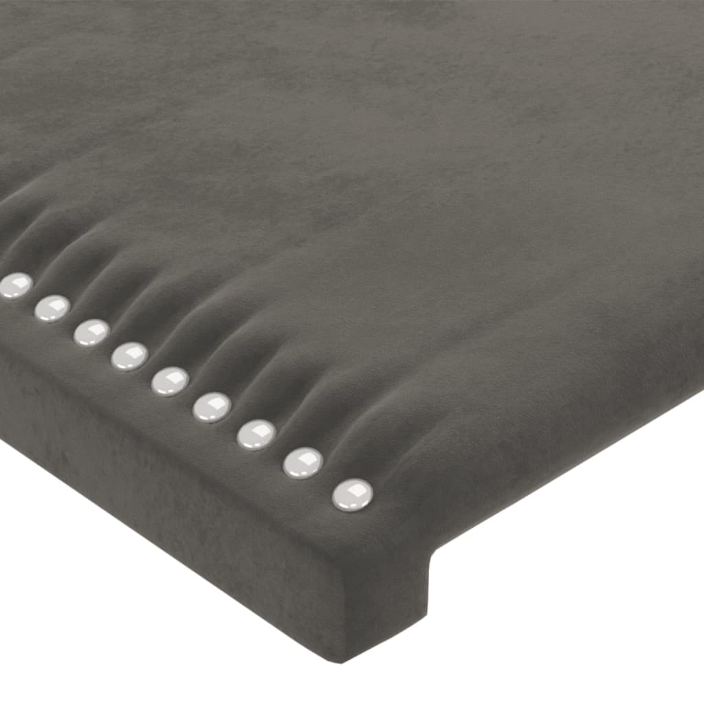 Tête de lit Gris foncé 80x5x78/88 cm Velours Têtes et pieds de lit vidaXL   