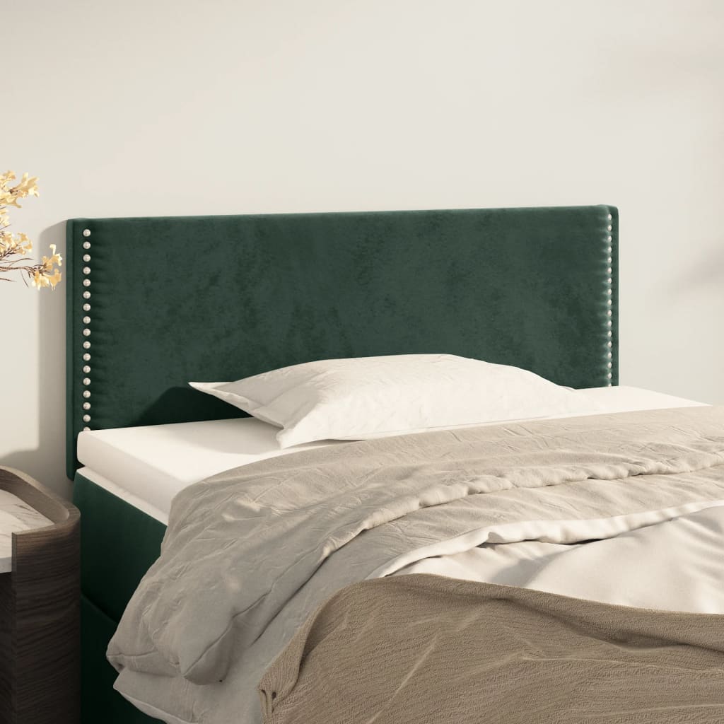 Tête de lit Vert foncé 80x5x78/88 cm Velours Têtes et pieds de lit vidaXL   