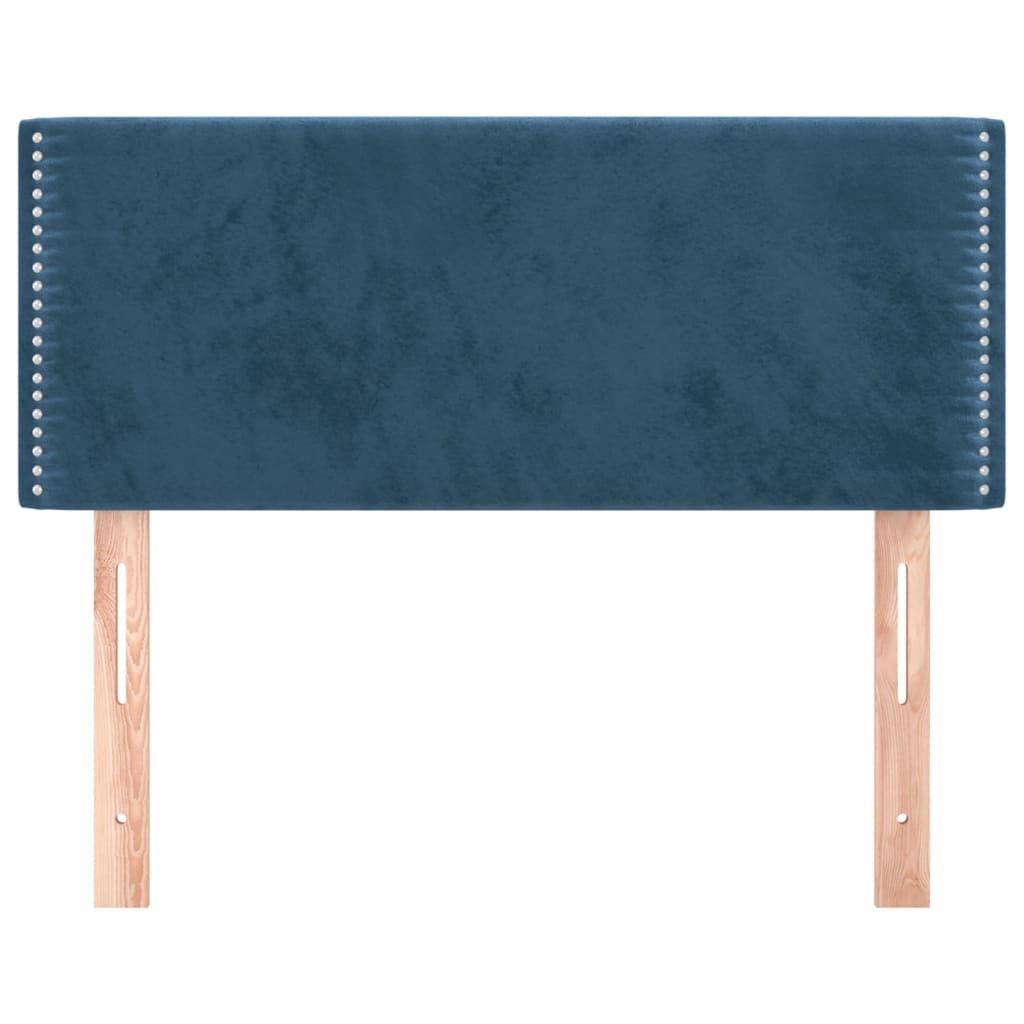 Tête de lit Bleu foncé 80x5x78/88 cm Velours Têtes et pieds de lit vidaXL   