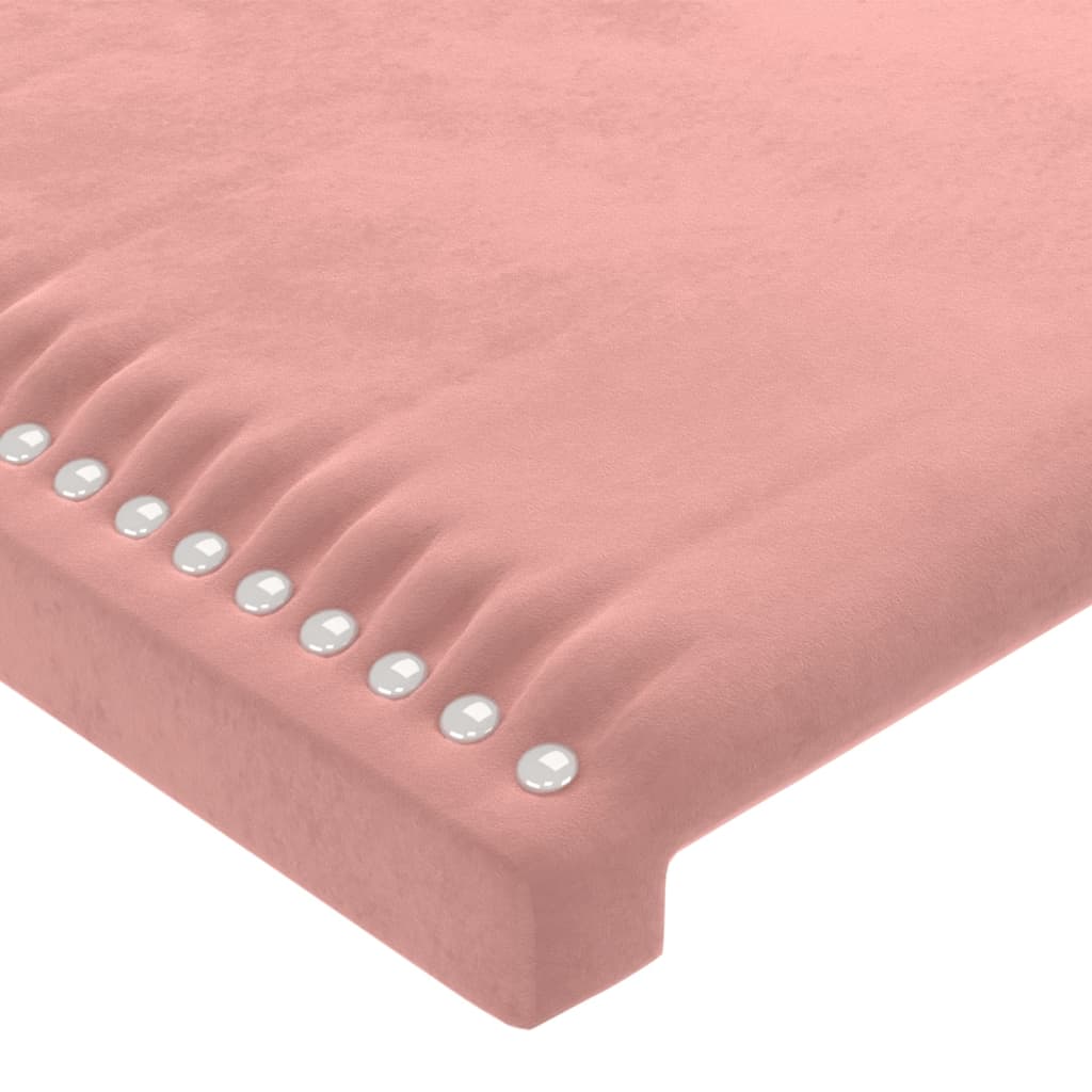 Tête de lit Rose 80x5x78/88 cm Velours Têtes et pieds de lit vidaXL   