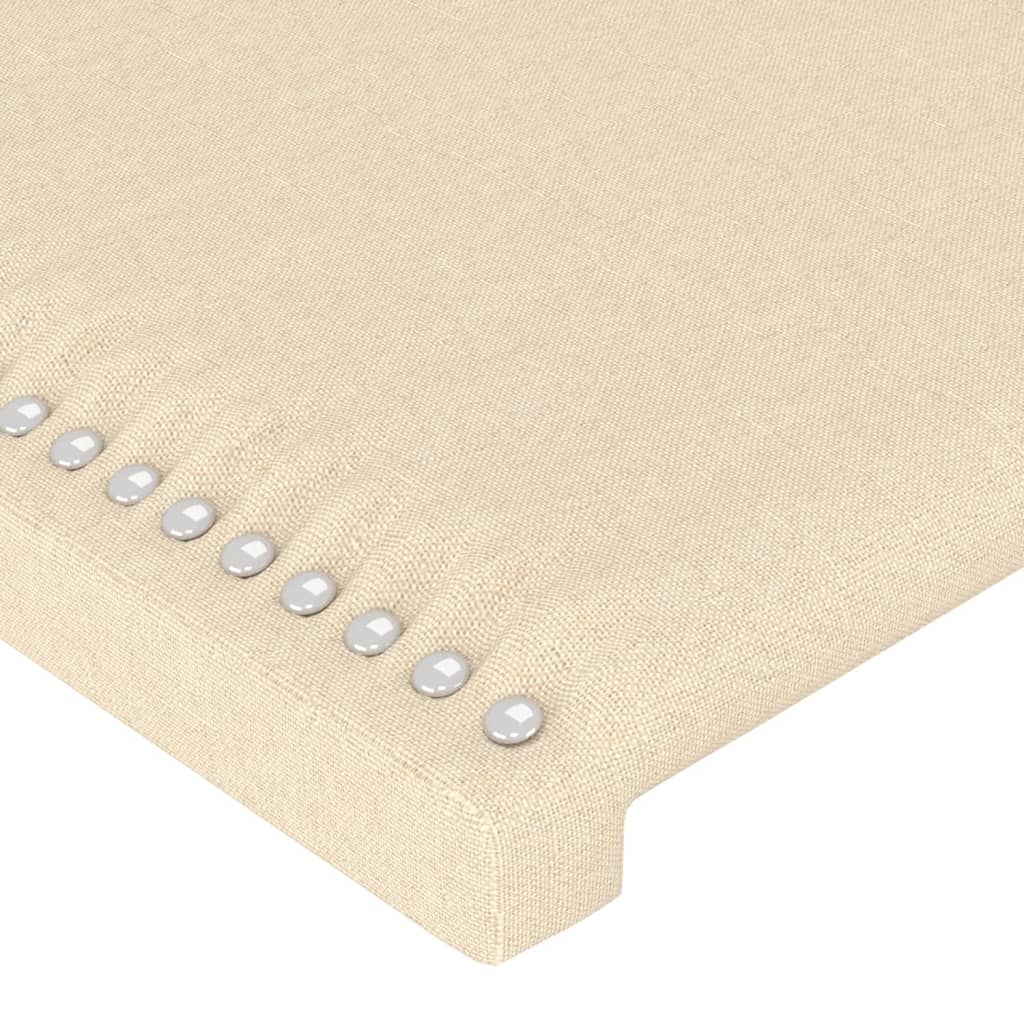 Tête de lit Crème 90x5x78/88 cm Tissu Têtes et pieds de lit vidaXL   