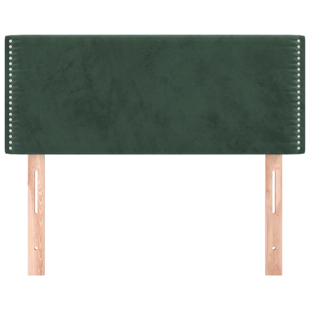 Tête de lit Vert foncé 90x5x78/88 cm Velours Têtes et pieds de lit vidaXL   