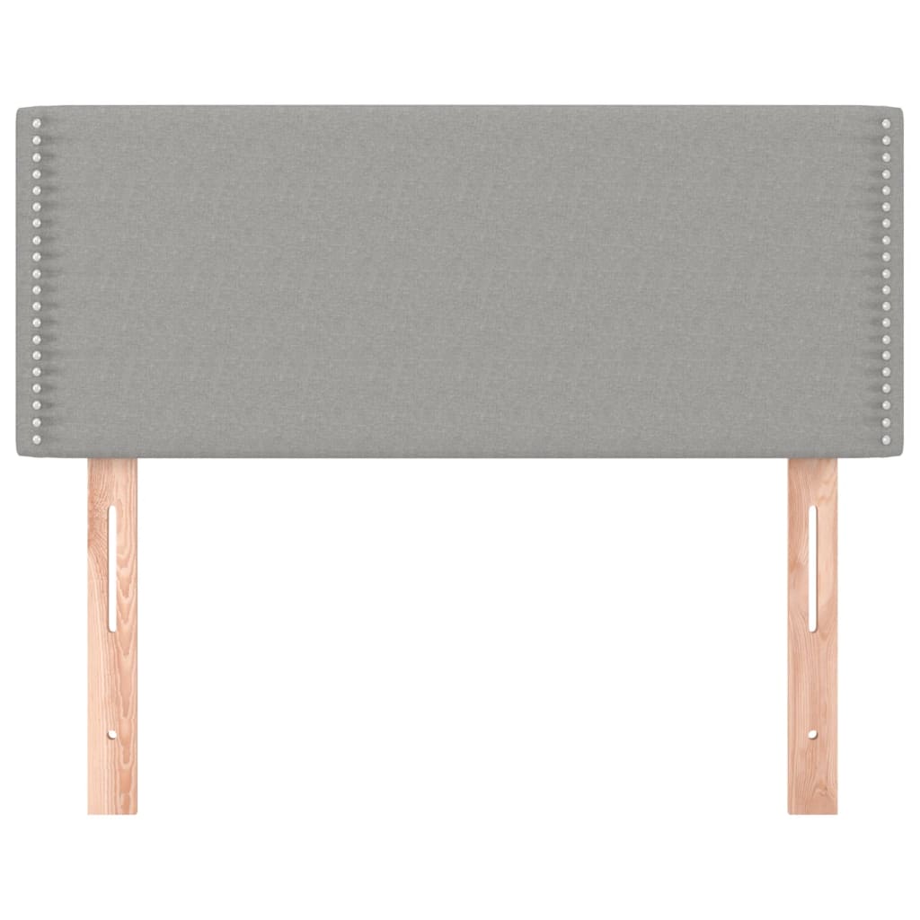 Tête de lit Gris clair 100x5x78/88 cm Tissu Têtes et pieds de lit vidaXL   