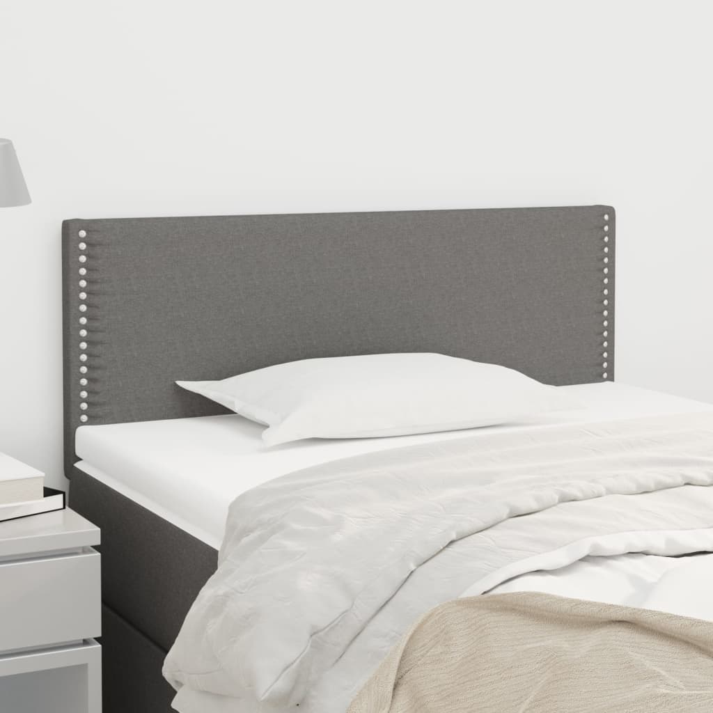 Tête de lit Gris foncé 100x5x78/88 cm Tissu Têtes et pieds de lit vidaXL   