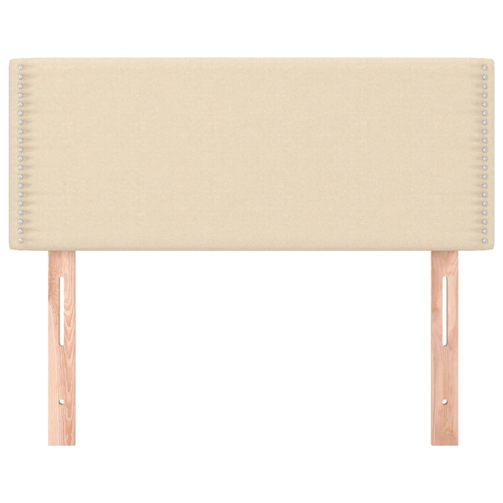 Tête de lit Crème 100x5x78/88 cm Tissu Têtes et pieds de lit vidaXL   