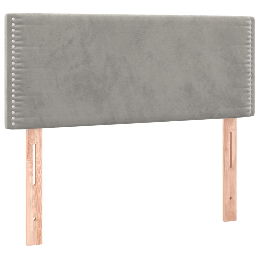 Tête de lit Gris clair 100x5x78/88 cm Velours Têtes et pieds de lit vidaXL   