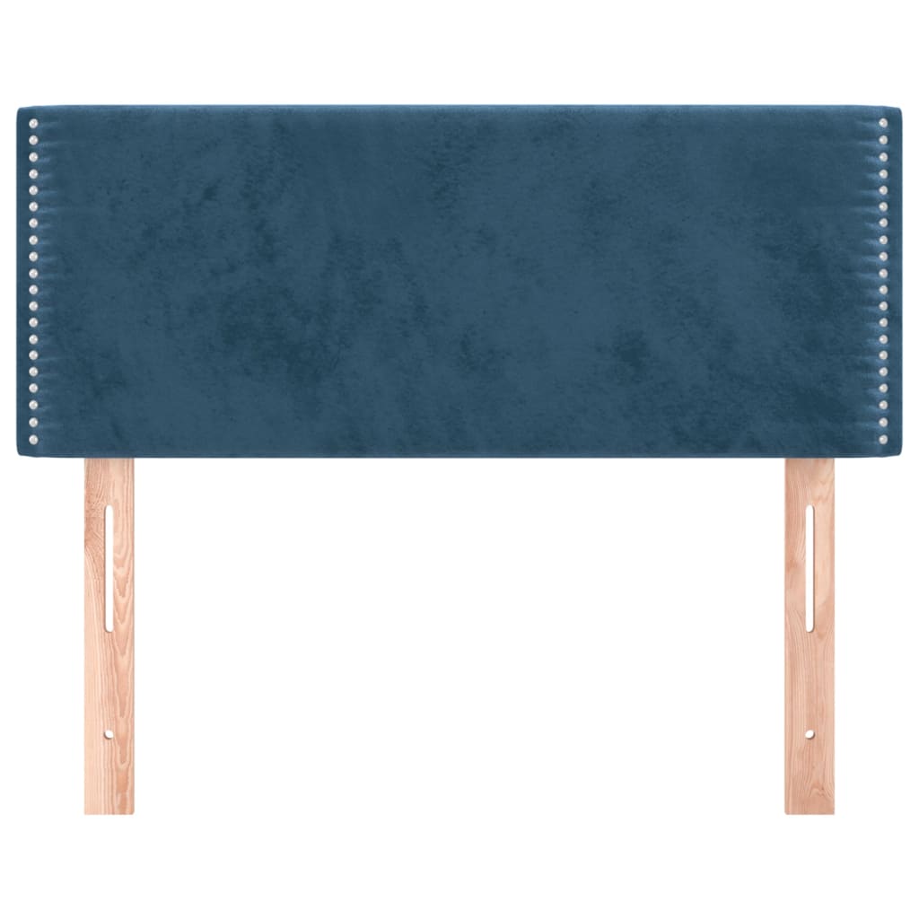 Tête de lit Bleu foncé 100x5x78/88 cm Velours Têtes et pieds de lit vidaXL   