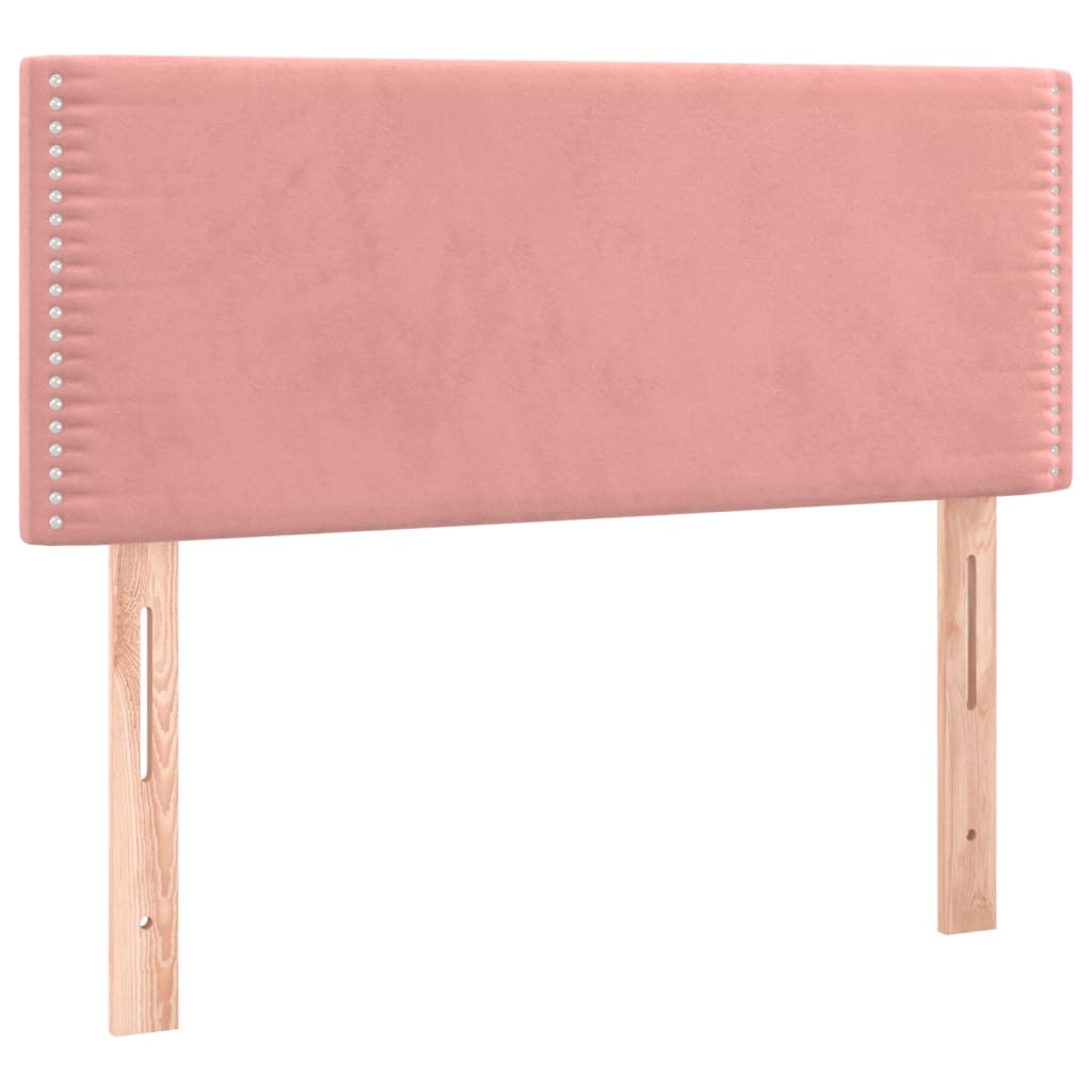 Tête de lit Rose 100x5x78/88 cm Velours Têtes et pieds de lit vidaXL   