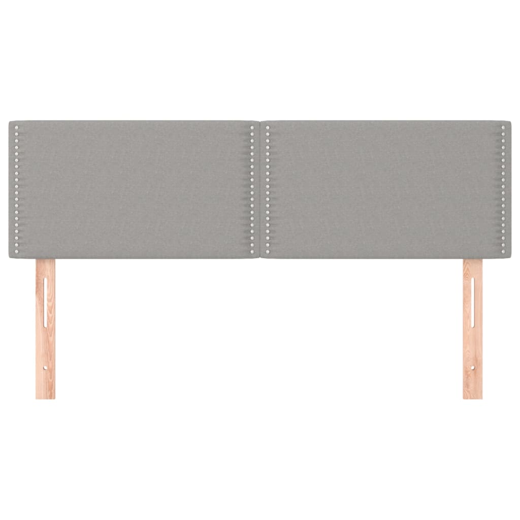 Têtes de lit 2 pcs Gris clair 72x5x78/88 cm Tissu Têtes et pieds de lit vidaXL   