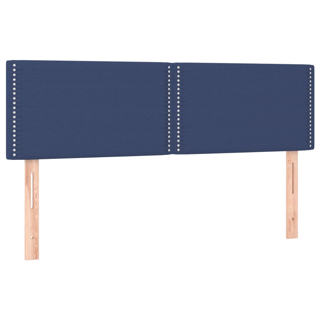 Têtes de lit 2 pcs Bleu 72x5x78/88 cm Tissu Têtes et pieds de lit vidaXL   