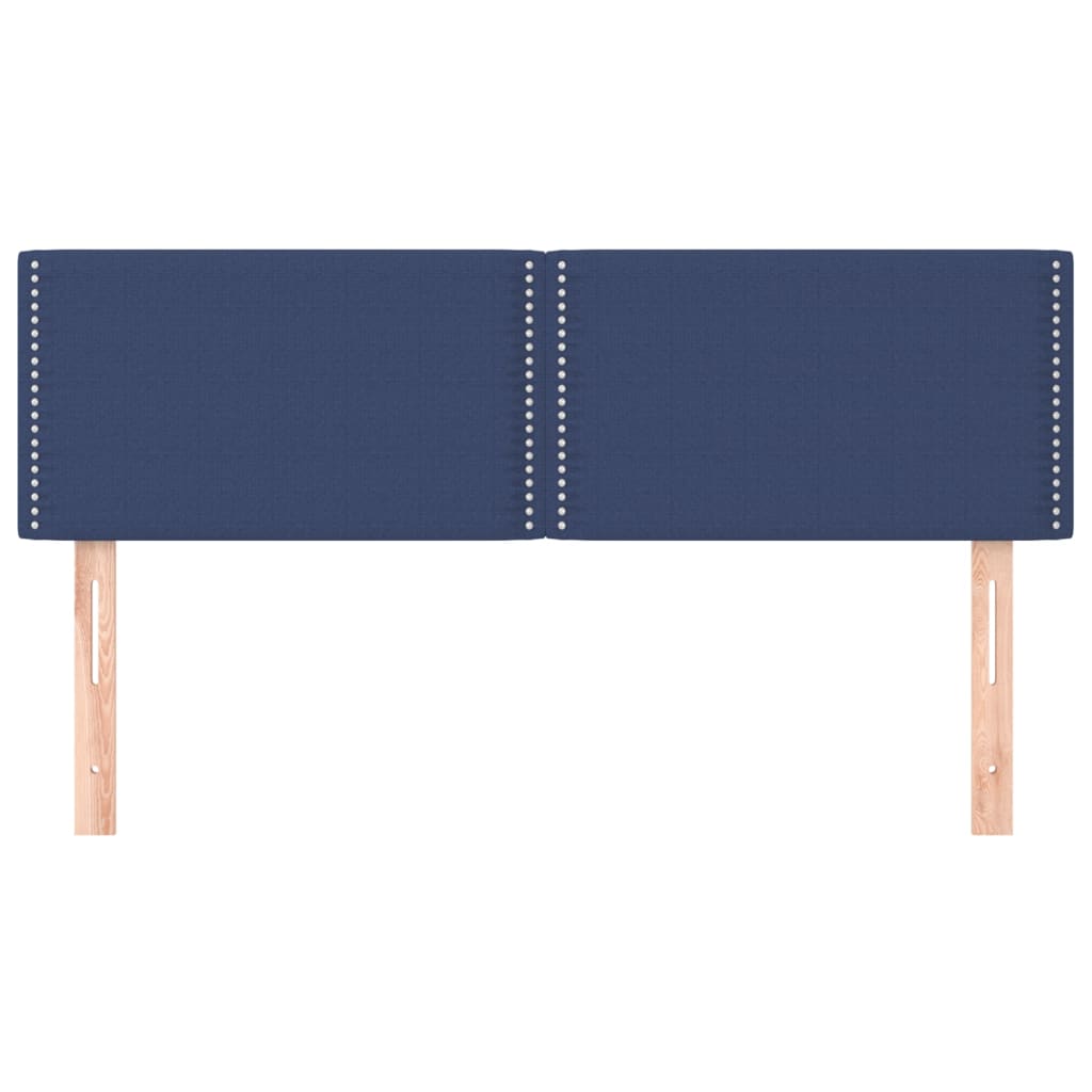 Têtes de lit 2 pcs Bleu 72x5x78/88 cm Tissu Têtes et pieds de lit vidaXL   