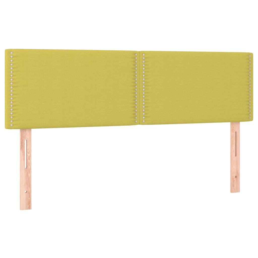 Têtes de lit 2 pcs Vert 72x5x78/88 cm Tissu Têtes et pieds de lit vidaXL   