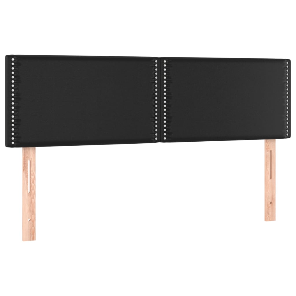 Têtes de lit 2 pcs Noir 72x5x78/88 cm Similicuir Têtes et pieds de lit vidaXL   