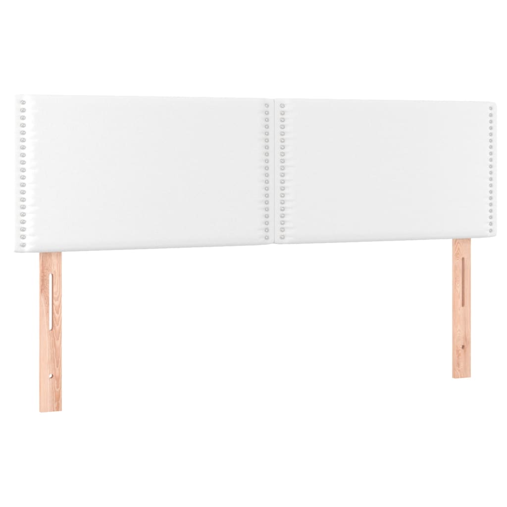 Têtes de lit 2 pcs Blanc 72x5x78/88 cm Similicuir Têtes et pieds de lit vidaXL   