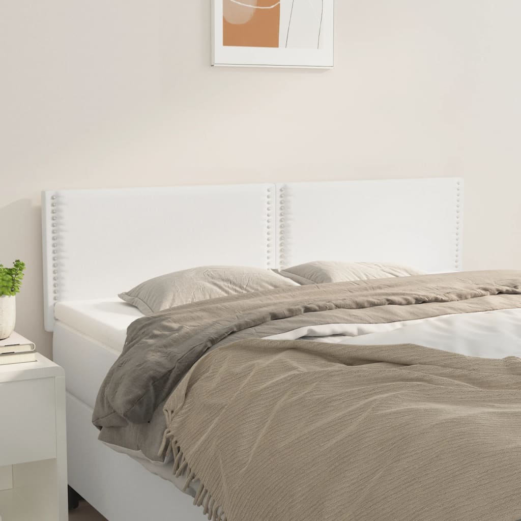 Têtes de lit 2 pcs Blanc 72x5x78/88 cm Similicuir Têtes et pieds de lit vidaXL   