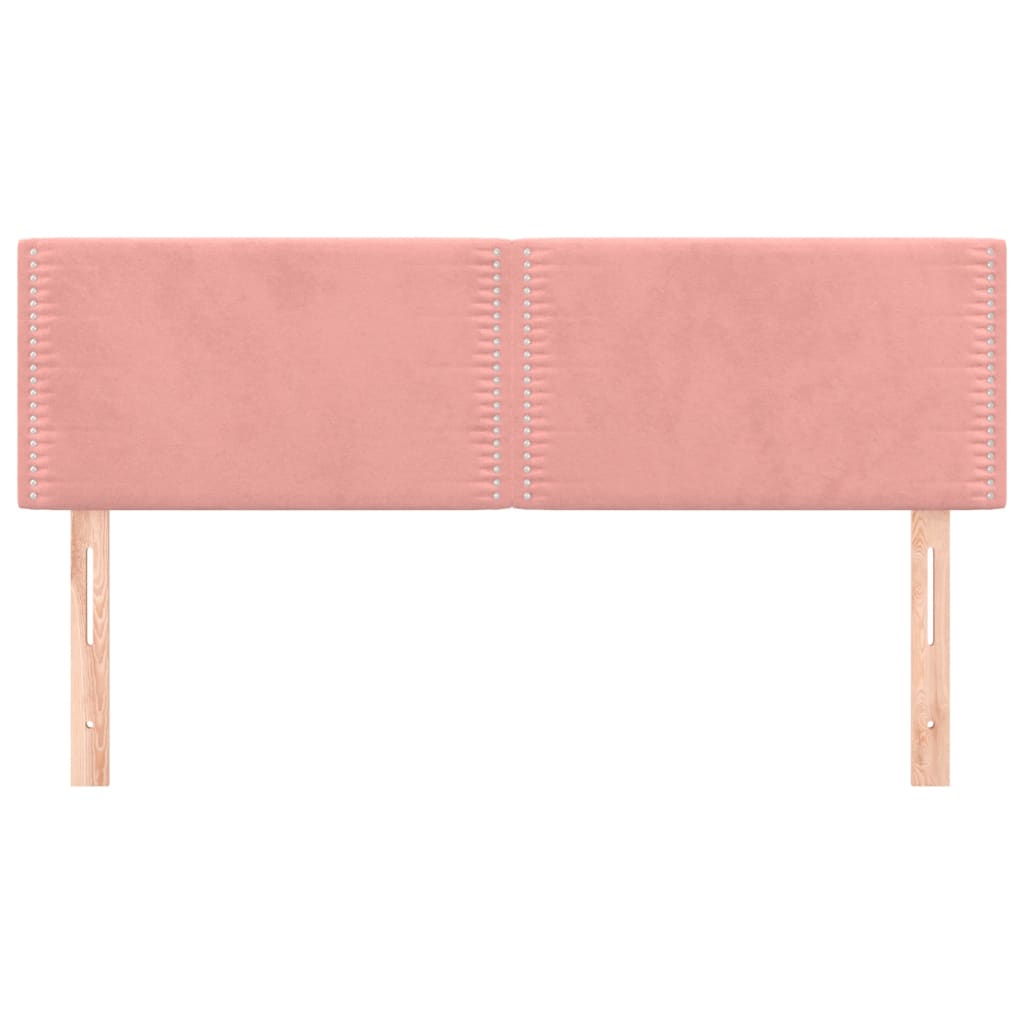 Têtes de lit 2 pcs Rose 72x5x78/88 cm Velours Têtes et pieds de lit vidaXL   