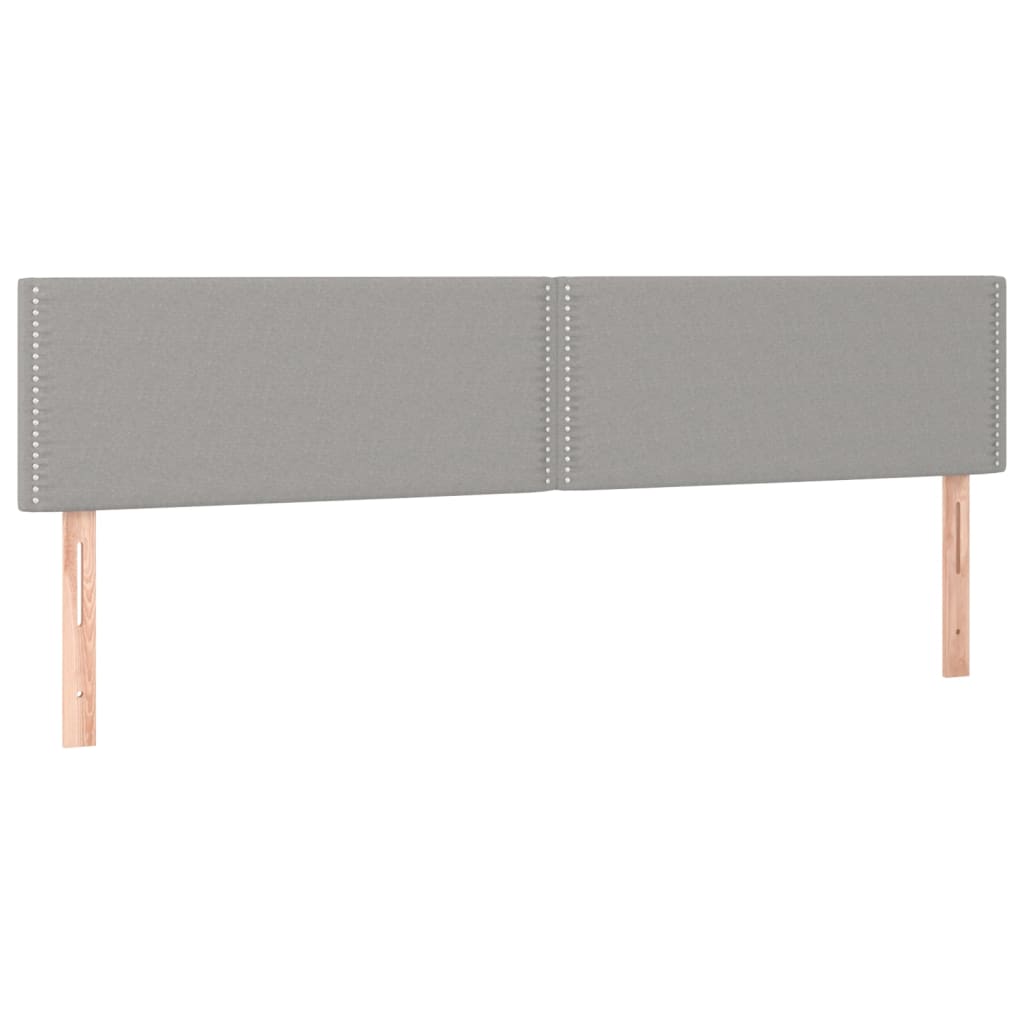 Têtes de lit 2 pcs Gris clair 80x5x78/88 cm Tissu Têtes et pieds de lit vidaXL   