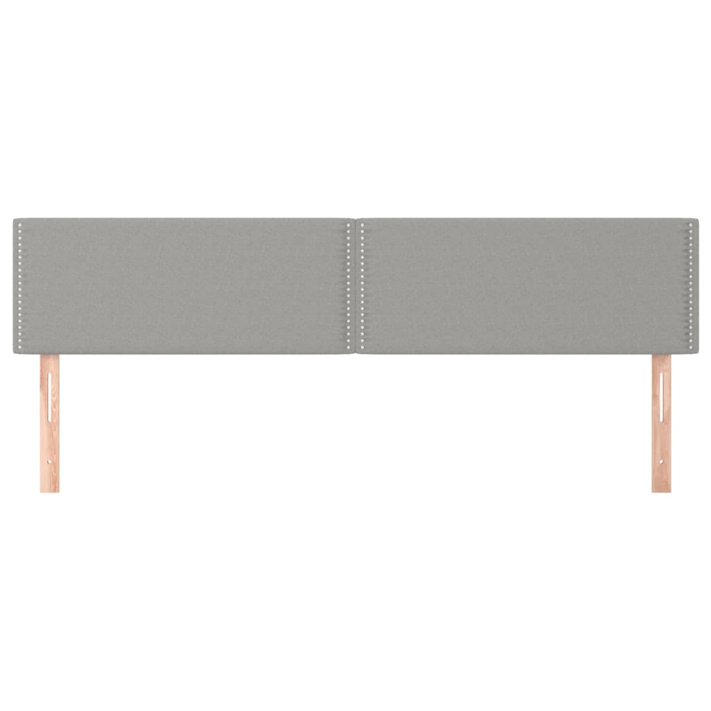 Têtes de lit 2 pcs Gris clair 80x5x78/88 cm Tissu Têtes et pieds de lit vidaXL   