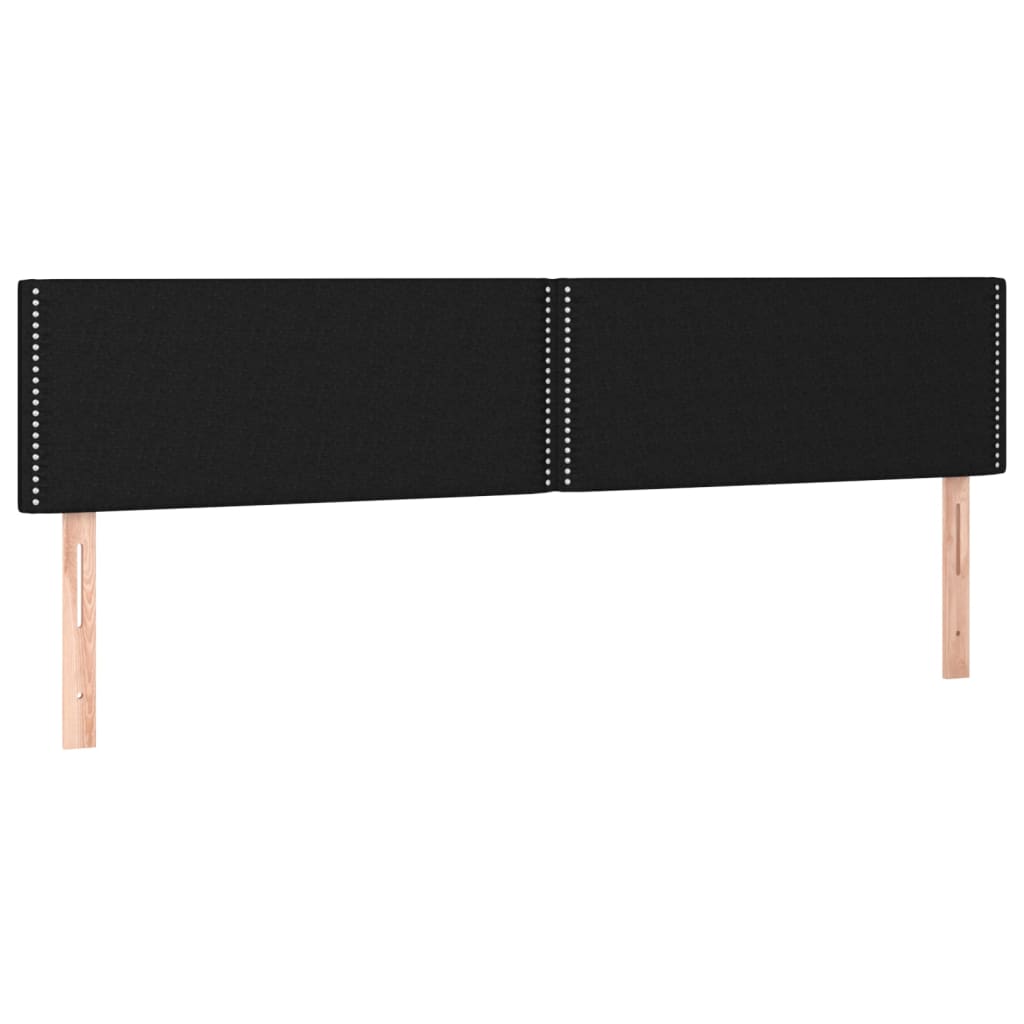 Têtes de lit 2 pcs Noir 80x5x78/88 cm Tissu Têtes et pieds de lit vidaXL   