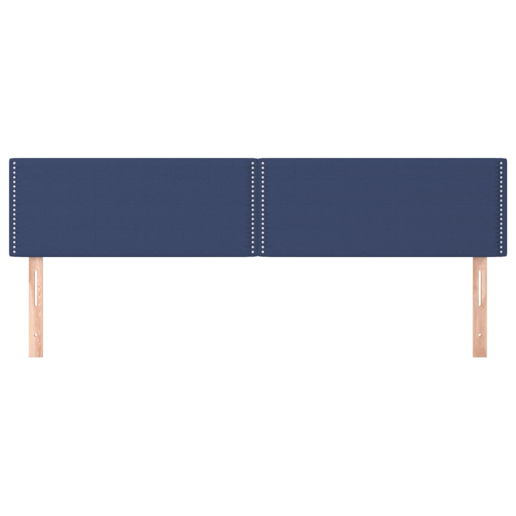 Têtes de lit 2 pcs Bleu 80x5x78/88 cm Tissu Têtes et pieds de lit vidaXL   