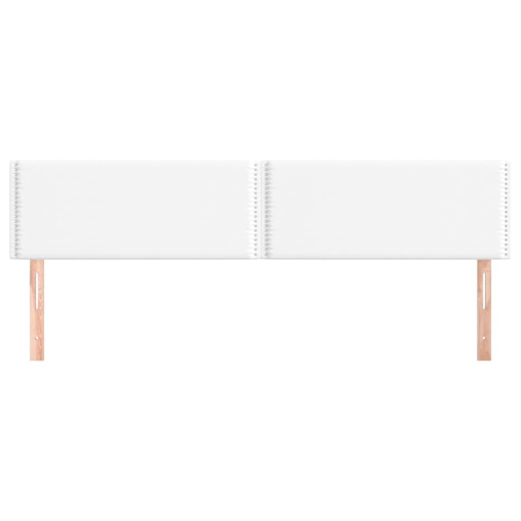 Têtes de lit 2 pcs Blanc 80x5x78/88 cm Similicuir Têtes et pieds de lit vidaXL   